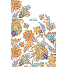 Dekorativ notesbog 143x210/80K ternede blomster FRESH