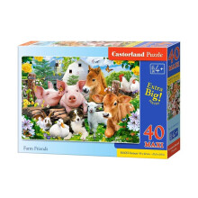 Puslespil 40 maxi - Farm Friends CASTOR