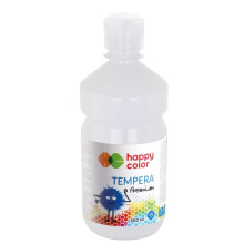 Premium tempera maling 500ml hvid HAPPY COLOR