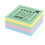 Pastelfarvede selvklæbende notesblok 75x75mm 300K 1