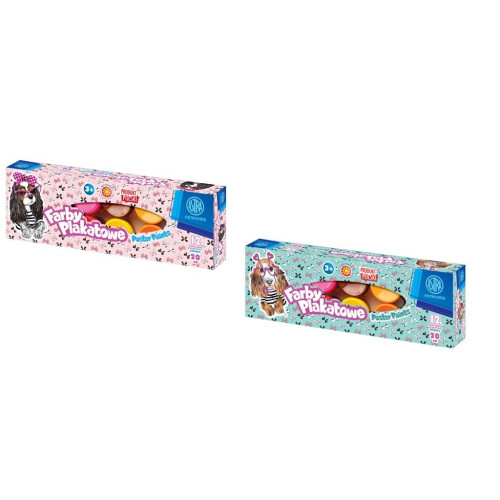 Plakatmaling 12 farver 20ml Hunde ASTRA