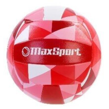 Max Sport volleyball i rød, pink og hvid