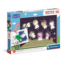 Puslespil 60 HappyColor Dobbeltansigt Gurli Gris