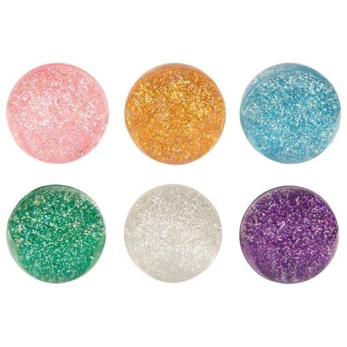 Gummibolde med glitterblanding