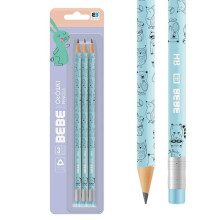 Blyant 3 stk. Bebe Kids Pastel