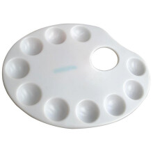 Oval plastikpalet 23x17cm