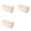 3X Cable Storage Box Power Socket Organizer Cable Tidy Storage Box Network  Storage Bin Charger Wire Management -F 2