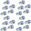20PCS 12mm Latching Push Button  High Round Cap, Waterproof Metal Push Button  with 12V/24V  Light 2
