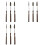 Pinstriping Brush Kit,9 Pcs Professional Striping Brushes Long Liner Script Scroll Rigger Brushes 2