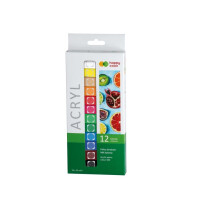 Akrylmaling 12 farver HAPPY COLOR