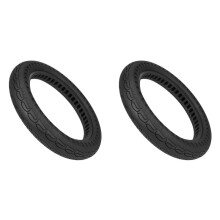 2X Black 14x2.125 Single Row Hole Inner Stripe Honeycomb Tire Foldable Electric Motorcycle Electric Bicycle Tire