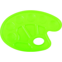 Oval blandingspalette med 10 grønne farver HAPPY COLOR