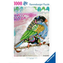 2D-puslespil: Freaky Bird 1000 brikker