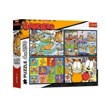 Garfield kan ikke lide mandage TREFL 4x250 puslespil
