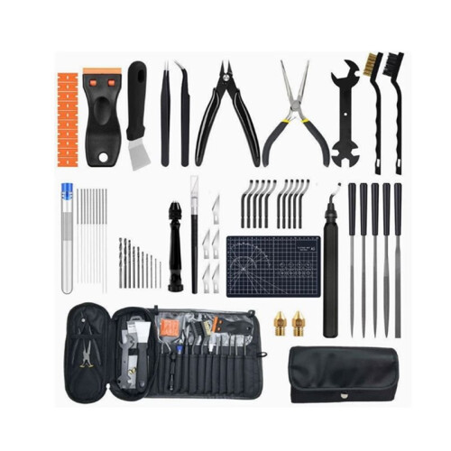 66Pcs 3D Printer Tools Kit with Storage Case, 3D Printer Accessories - Deburring Tool, 3D Printer Removing Scrapers