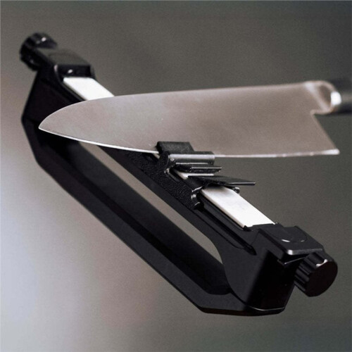 Professional Knife Sharpener System with Angle Guides for Scissors and Household Blades 2
