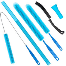 6Pcs Dryer Vent Cleaning Brush Kit Flexible Long Hose Lint Remover Nylon Brush Set Vacuum Air Duct Cleaner Tools