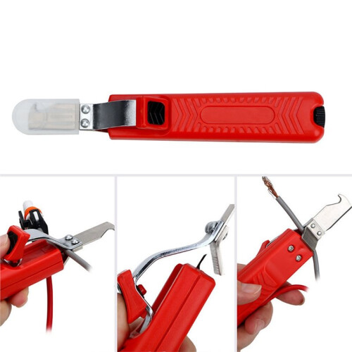 Professional PVC Wire Stripper with Non-Slip Handle, Fast Insulation Stripping Tool 2