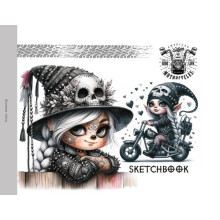 Skitseblok 200x143 24 sider 100g/m2 TW Gnomes