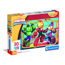 Puslespil 30 Super Farve Iron Man og hans fantastiske