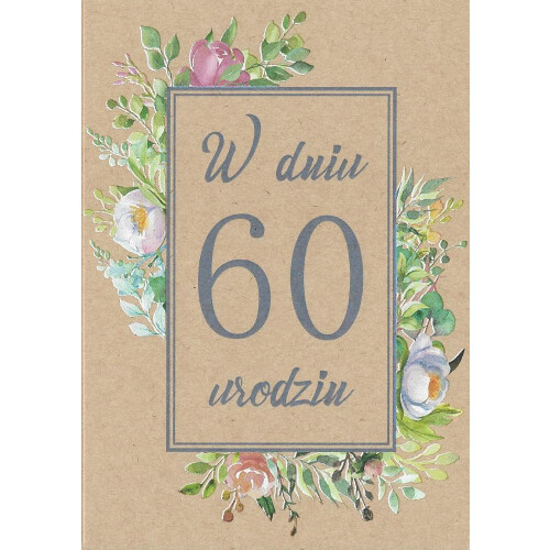 Trend 60-års fødselsdagshilsenkort