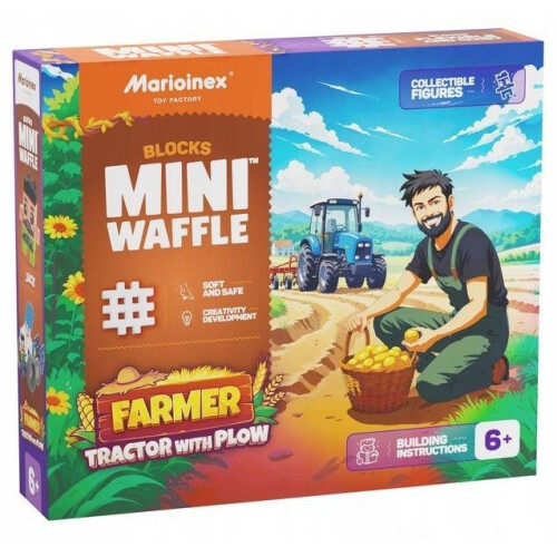 Mini Waffle 50el landmandstraktor med plov