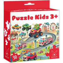 Puslespil 30 Børnebiler 3+
