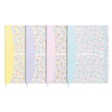 Notesbog A5/80K Blomstermix linje OXFORD
