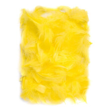 Gule fjer 5-12 cm 10 g