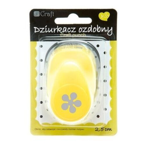Dekorativ stansemaskine 2,5 cm blomst