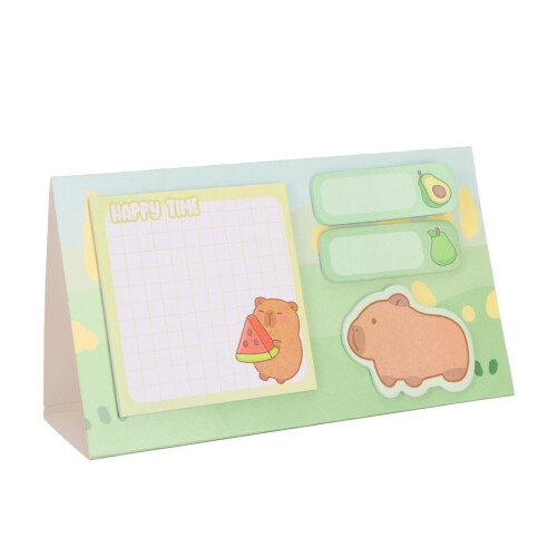 Capybara med vandmelon-klistermærker