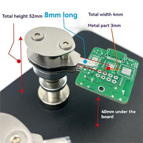PCB Clip Electronic Production Repair Small Board Fixing Motherboard Components Precision Spring Clamp Welding 2