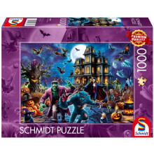 Quebra-cabeça - SCHMIDT SPIELE - Noite de Halloween - 1000 peças - 69,3 x 49,3 cm - Tema Fantástico