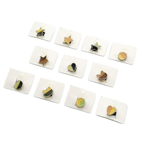 Dekorativt hårbånd 4x3,5 cm MIX