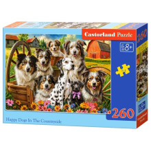 Puslespil 260 Glade Hunde På Landet CASTOR