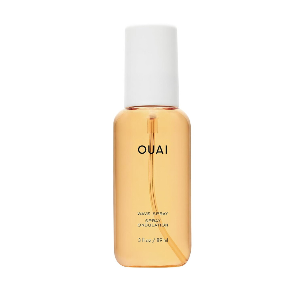 Ouai Travel Size Wave Spray - Texture Spray For Hair With Coconut Oil And Rice Protein - Adds Texture, Volume & Shine For Beach Waves (3 Fl Oz)