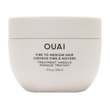 OUAI Fine to Medium Hair Treatment Mask - Lightweight Deep Conditioning Hair Mask with Shea Butter, Keratin & Panthenol, Repair Damage (8 oz)