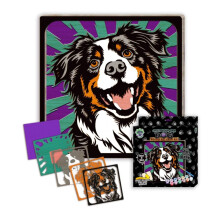 Splat Planet -Dog 3D Wooden Art Kit - Paint Your Own 3D Layered Wood Wall Art for Kids & Adults