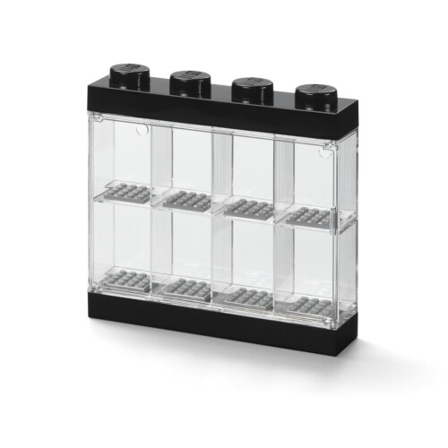 Lego(R) udstillingsskab til 8 minifigurer, sort