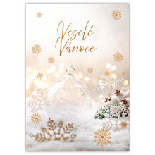 Glædelig julekort - Vesele Vanoce Cestina