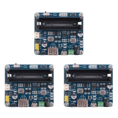 3X Waveshare Solar Power Management Module for 6V-24V Solar Panel,Supports MPPT Function,USB Connection Battery Charging