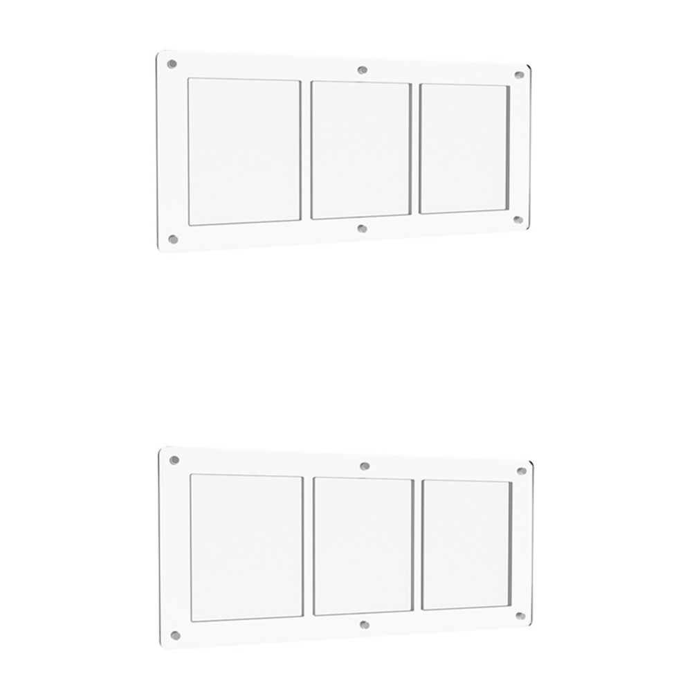 2X Acrylic Three-Frame Card Holder Magnetic Transparent Card Display Stand 35Pt Card Brick For Rare Card Storage 6031294176465