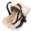 Beige dukkeautostol med baldakin 1