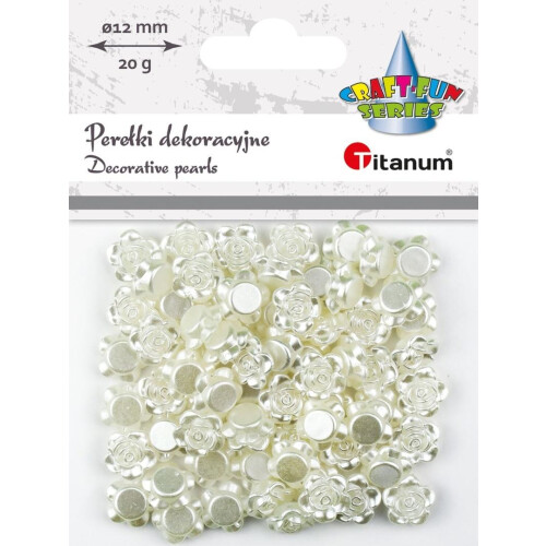 Plastikperleperler roser 10mm 20g