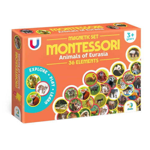 Montessori Magnetsæt Dyr Eurasien