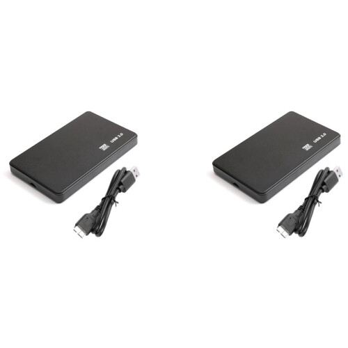 2X USB 3.0 HDD Enclosure 5Gbps 2.5Inch HDD Case  External Closure HDD Hard Disk Case Box for PC Hard Drive Case