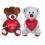 Bamse med hjerte 50 cm MIX 1