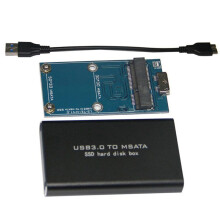 6X MSATA to USB 3.0 SSD Enclosure External Hard Drive Disk Box Storage Case Adapter for 30X50mm 30X30mm MSATA SSD