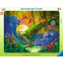 36 Jungle Ramme Puslespil