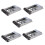5X Bandeja de Suporte de Disco RíGido de 3,5 Polegadas para Servidores  PowerEdge - com Adaptador de HDD de 2,5 Polegadas NVMe SSD SAS 2